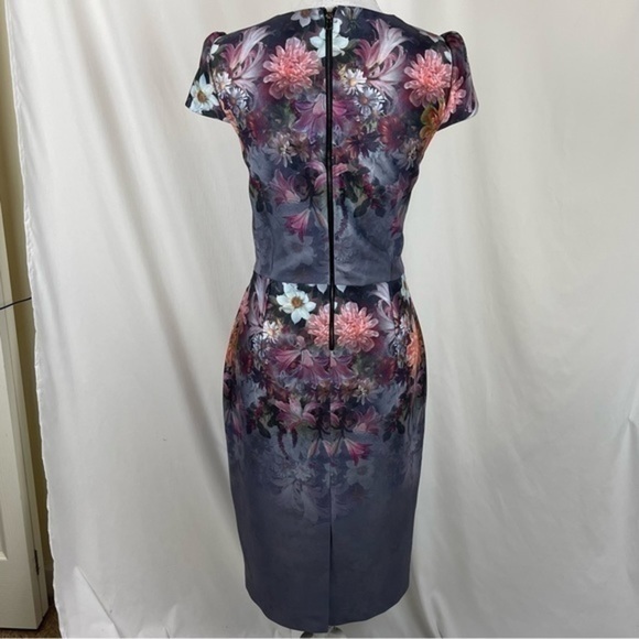 Betsey Johnson Bold Floral Print CottageCore Party Event Dress NWOT - Picture 4 of 14